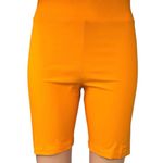 & Other Stories & Other Stories Orange High Waist Yoga Workout Athletic Biker Shorts Size 8 Photo 0