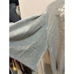 1. State  Womens XS Gray Embroidered Floral Bell‎ Sleeve Sweatshirt Top Photo 1