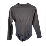 NWOT Pinsy Long Sleeve Crew Neck Butter Sculpt Seamless Shapewear Bodysuit Sz L Gray Size L Photo 2