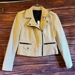 Metaphor NWT “Missy” Moto White Jacket. Size 8. Photo 0