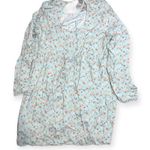 SO  Goods for Life Floral Blue Long Sleeve Mini Dress Photo 3