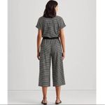 Lauren Ralph Lauren Black Striped Wide Leg Jumpsuit Size M Size M Photo 1