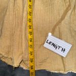 We The Free Sand Dune Henley LG Gauze Button Down Tunic Golden Yellow Boho Flowy Photo 9