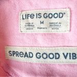Life is Good  Women's Wildflower Winnie Simply True Fleece Crew Size Medium Pink Photo 4