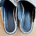 Freda Salvador Womens Keen Almond ToeSnakeskin Mules, Size 8, EUC White Photo 2