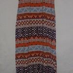 Chesley M Orange Striped Retro Maxi Dress Size M Photo 0