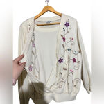 Alfred Dunner  Vintage Cottagecore‎ Embroidered Cardigan Sweater Size 1X Photo 4