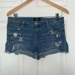 Vervet Rhinestone Blue Denim Cut Off Shorts Size 29 Photo 0