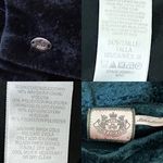 Juicy Couture Black Velvet Velour Draped Shoulder Long Sleeve Dress Size M Photo 13