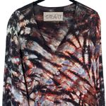 Grau Tiedye Grunge Dark Fairy Bohemian Art to Wear Lagenlook Midi Dress Size M/L Black Size M Photo 2