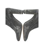 Michael Kors Size 8.5 Mandy Glitter Stretch-Knit Ankle Boots Silver Photo 5