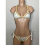 PilyQ New.  Cobra Crochet trim bikini. S-top/M-bottom. Retails $178 Photo 3