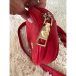 Bebe  Los Angeles Red Quilted Chevron Belt Bag Crossbody Fashion Purse‎ Photo 2