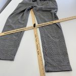 Zara Pants Womens‎ Small Black White Houndstooth High Rise Tapered Tie Waist Photo 7