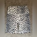 Reformation  Eco Move Animal Print Biker Shorts in Black White Dot Size Small Photo 2