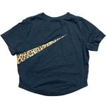 Nike Women's Leopard Print Crop Top & Shorts Set Size S Activewear Photo 3