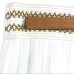 JM Collection - Flowy Bohemian White Maxi Skirt - S Photo 2