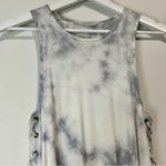 American Eagle  Women’s Sleeveless Tie Dye Side Tie Midi Dress Grey Small EUC Photo 1