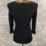 Ziani Couture Black Crochet Lace Sweater Size M Photo 4