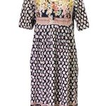 Vintage Vermont Country Store Maxi Dress Patchwork Floral Black Pink Size Small Photo 0