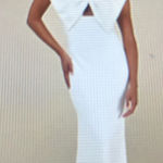 Lulus White Strapless Bow Mermaid Maxi Dress  Photo 0