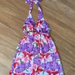 Wynn Silk Floral Hibiscus Sheer Lingerie Halter Dress Size M Photo 0