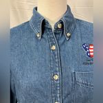 Wrangler  Walt Disney‎ Parks & Resorts Embroidered Denim Button Up Shirt Womens S Photo 1