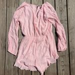 Dress Up | size medium baby pink romper | charleston spotted swiss dot romper Photo 4