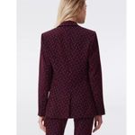 Diane Von Furstenberg DVF  Bien Knit Jacquard Blazer 14 Photo 4