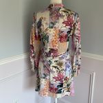 ZARA Pastel Floral Parrot Print Shirt Dress Co-Ord Linen Blazer Outfit Sz Small Photo 9