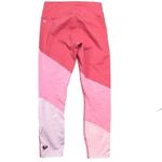 Fabletics Womens Colorblock Cropped Pink White Leggings Size Medium Active Photo 3