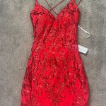 Windsor  Red Sparkly Dress Photo 0