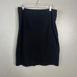 Eileen Fisher Womens Black Pencil Skirt Size XL Viscose Blend Stretch Vented Photo 4