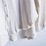 Pink Lily  Let Me Adore You Button Down Front Gauze Long Sleeve Blouse Photo 4