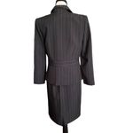 Vintage Miss Dorby 2 piece pin stripe office/dinner outfit. Sz.10 Black Photo 4
