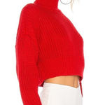 Lovers + Friends  red cowl neck sweater size large‎ NWT Photo 0