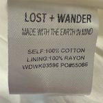 Lost + Wander Women's White Mykonos Mini Dress Size M Short Sleeve Photo 9