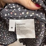 Reformation  Deanna Wrap Dress Size Medium Confetti Black Photo 4