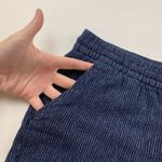 Old Navy  Dark Pinstripe Linen Blend Pull On Shorts L Photo 1