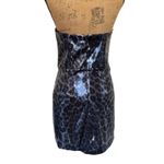 ZARA NWT Blogger Favorite Short Sequin Dress Blue Leopard Festive Size Medium Photo 6