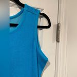 NWOT Metropolitan Size L Bright Blue Terry Cloth Tank Sun Dress Coverup Pockets Size L Photo 3