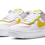 Nike Air Force 1s Shadow White Pink Yellow Photo 0