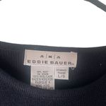 Aakaa AKA Eddie Bauer Vintage 90s Size‎ Large Navy Blue 100% Wool Santana Knit Dress Photo 6