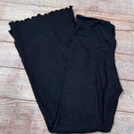 No Boundaries  Black Ribbed Pants Junior Medium Photo 0