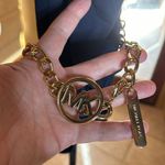 Michael Kors NWT MICHAEL V-Neck Halter One Piece Swimsuit - Chain Size 6 Photo 4