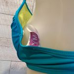 Ymi Women's Light Blue Twist Front Padded Bikini Top Size XL Photo 14