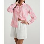 Rails  Josephine Rose Reef Top Size XS Button Down Elevated Lightweight Classy Photo 11