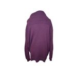 Vince Cowl Neck Button Detail Wool Yak Blend Sweater Burgundy Oversized Luxury M Photo 6