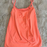 Fabletics  Tank top Neon bright Coral Pink Size Small Built in bra Adjustable Photo 0