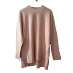 Free People  NWT Pink Lotus Phoebe Oversized Pullover Sweater Size M Photo 1